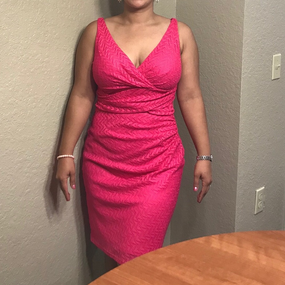 Sexy hot pink dress